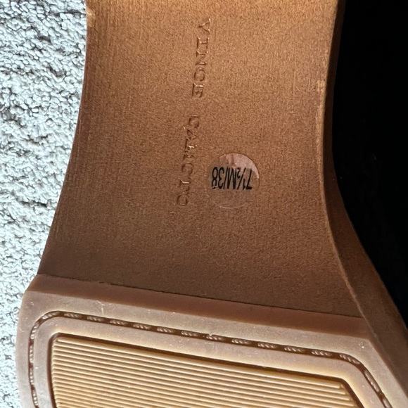 Vince Camuto Rimindel Size 7.5 Faux Sherpa Mules Shoes Chunky Block Heel Clogs - Picture 5 of 6